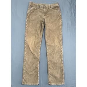 American Eagle Outfitters Flex Original Straight Corduroy Pants Mens 33x34 Beige